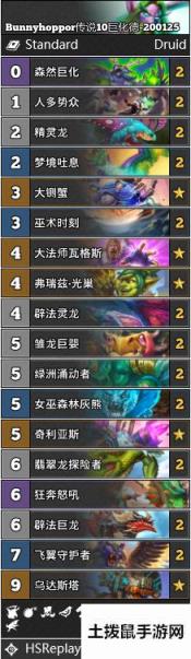 《炉石传说》巨龙降临Bunnyhoppor传说巨化德卡组构筑推荐