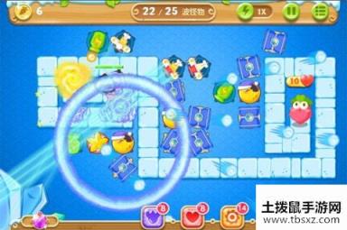 保卫萝卜2第三十九关保卫萝卜2冰锥任务布阵图1