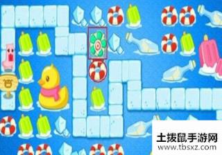 保卫萝卜2冰川43攻略钻石金萝卜道具全清