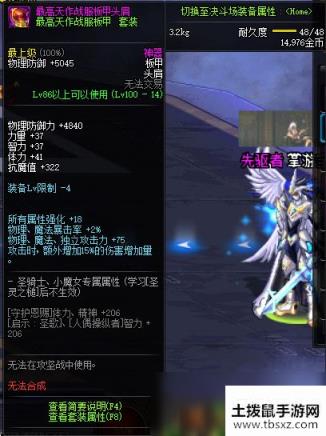 《DNF》100级传说神器防具首饰特殊装备属性展示