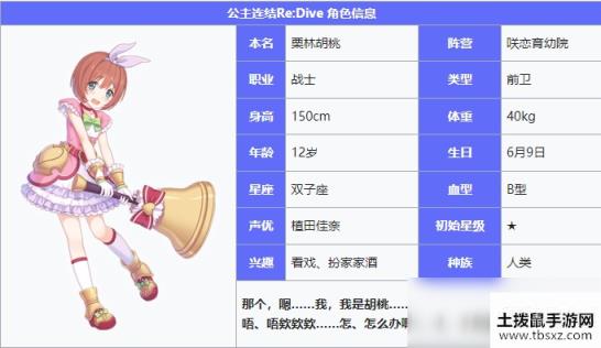 《公主连结Re：Dive》栗林胡桃图鉴