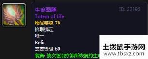 《魔兽世界怀旧服》生命图腾介绍