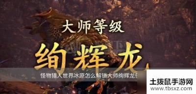 怪物猎人世界冰原怎么解锁大师绚辉龙任务
