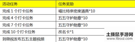 《王者荣耀》五五打卡游活动