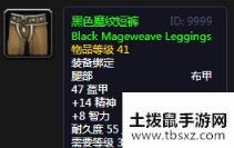 《魔兽世界怀旧服》黑色魔纹短裤介绍