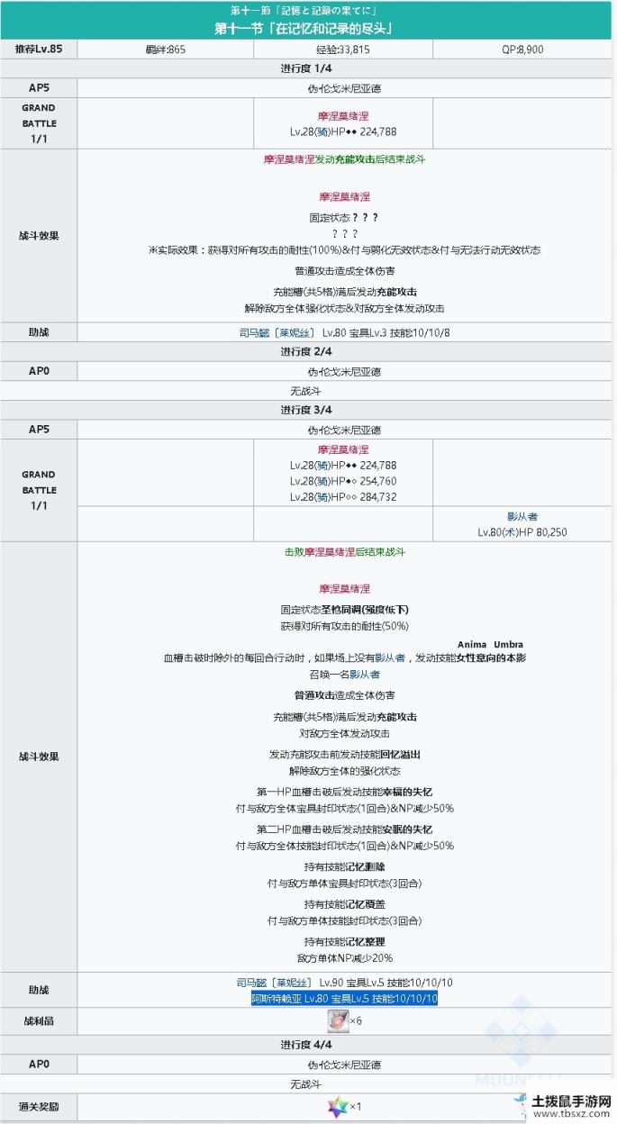 《fgo》淑女莱妮丝事件簿主线关卡第十一节攻略