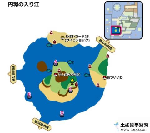 《宝可梦：剑/盾》铠岛圆环海湾极巨巢穴位置
