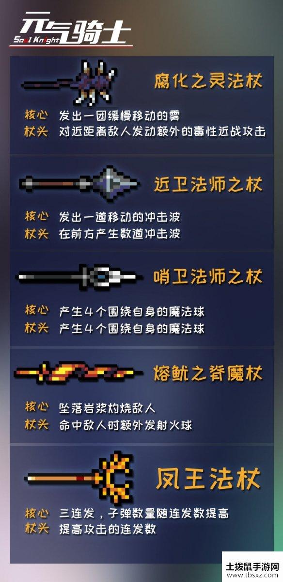 《元气骑士》神器部件效果法杖 法杖神器部件效果大全