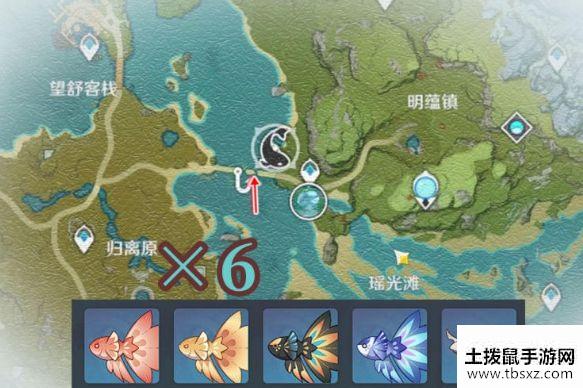 原神甜甜花鱼在哪钓？甜甜花鱼位置分布一览